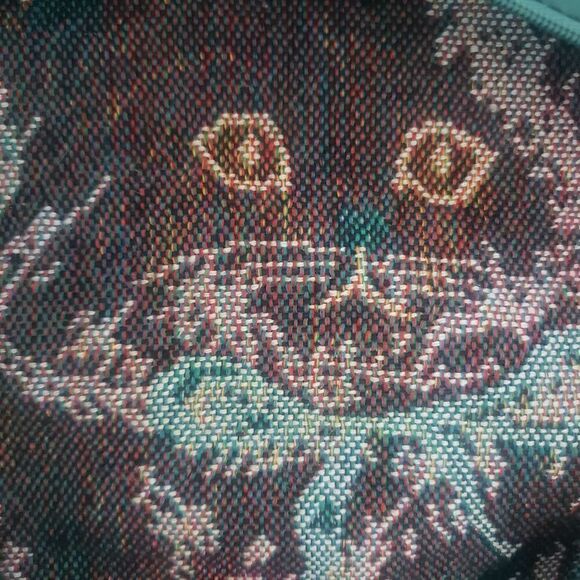 Vintage Needlepoint Kittens Christmas Holiday Presents Cat Throw Decor Pillow - Picture 6 of 6